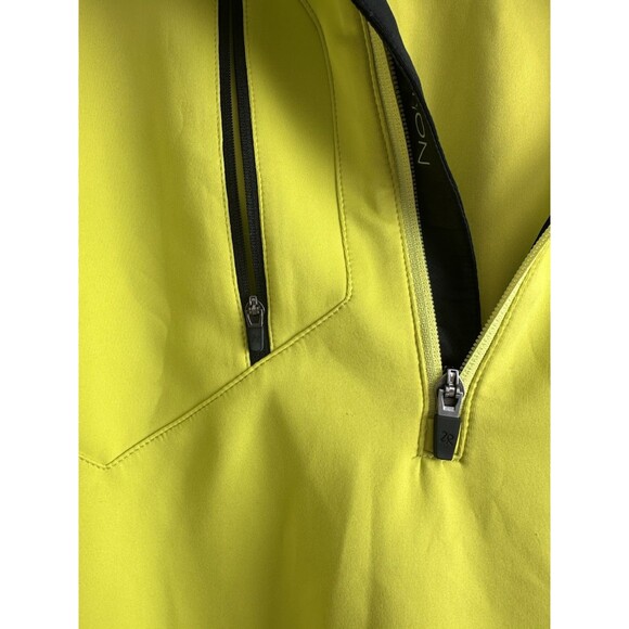 Zero Restriction Performance Tech Pullower Golf Sport Athletic M Man Yellow - Picture 3 of 5
